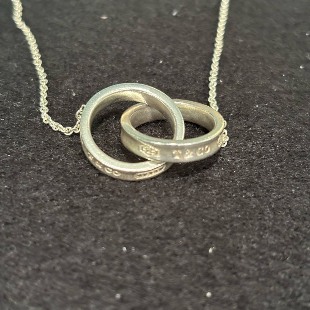 Tiffany & Co. Silver Interlocking Circle Necklace